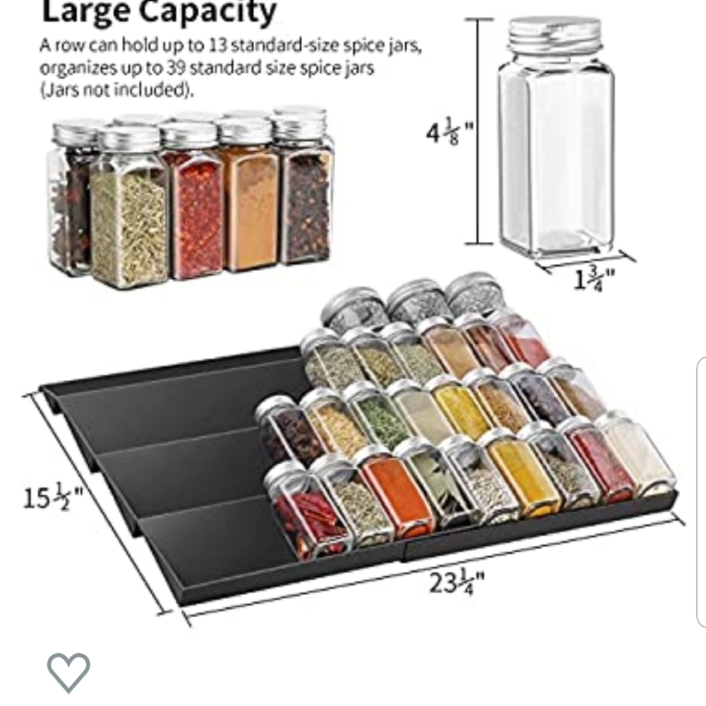 Drawer Organizer for Spices
